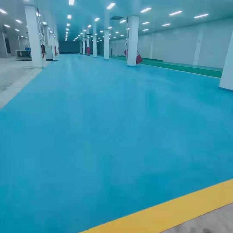 أرضية ورشة العمل من البلاستيك 1.4mm ورشة العمل الأرضيات الفينيل الأزرق الأخضر