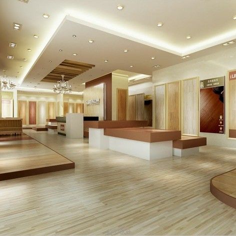 أرضية فينيلية متضايقة SPC Click PVC أرضية SPC مقاومة للماء 2m 2.5m عرض