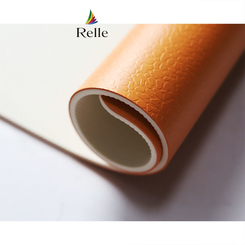 600 خيارات لون ريل PVC بطاقة أرضية ملعب الفوتسال مع تصميم نسيج الشبكة