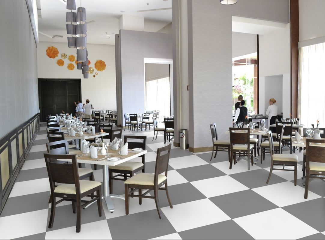 T Grade مقاوم للاستعمال Relle Light Vinyl Flooring Grey للداخل في ماليزيا ناعمة ومريحة