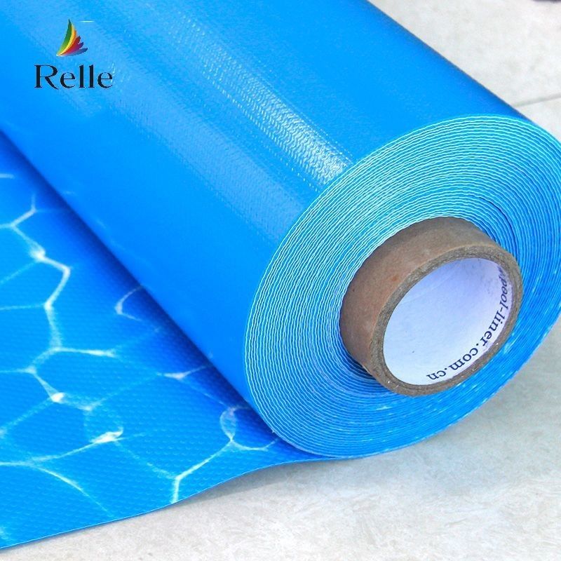 أزرق المحيط PVC المسبح غطاء مضاد للأشعة فوق البنفسجية 1.5mm 1.2mm المُعزّز PVC غطاء للمسبح