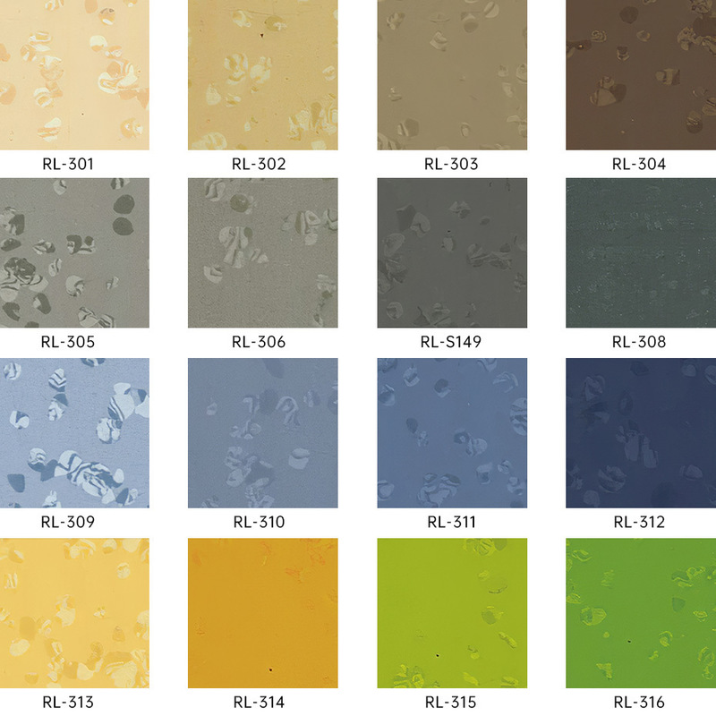 الأرضيات المطاطية المقاومة للانزلاق، المقاومة للاستعمال والمقاومة للبقع