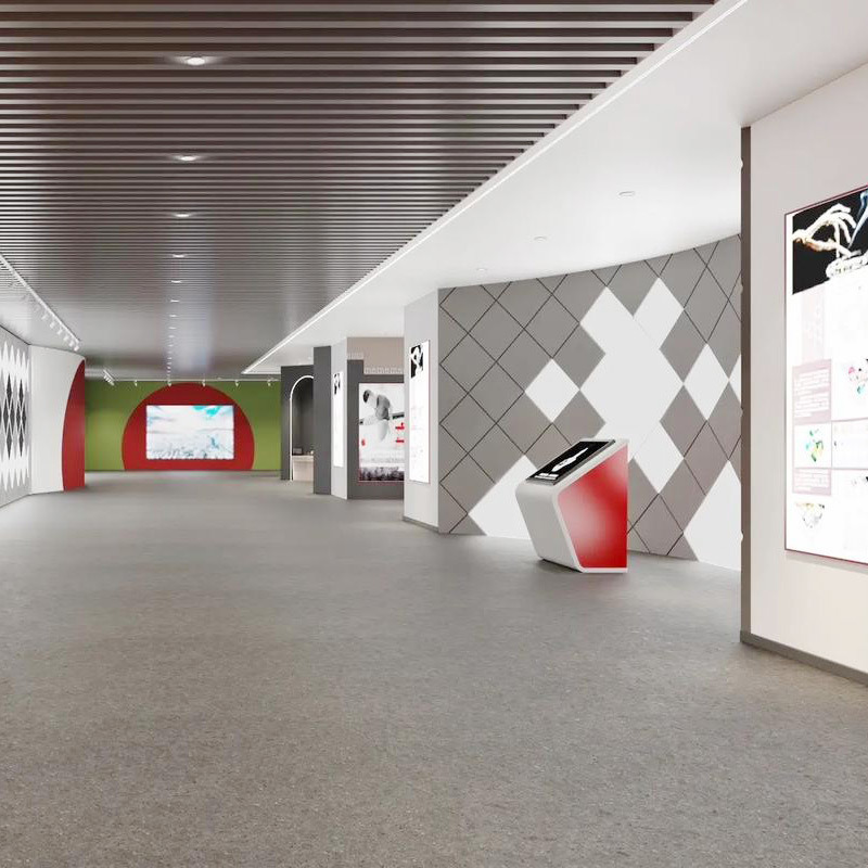 أرضيات مطاطية مضادة للانزلاق و ماصة للصوت من ريلي لمناطق معارض المتاحف