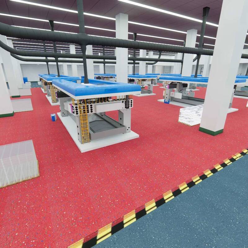 أرضية أمان الكربورندوم الخالية من الغبار (منطقة نظيفة مضادة للانزلاق والحرائق صديقة للبيئة)