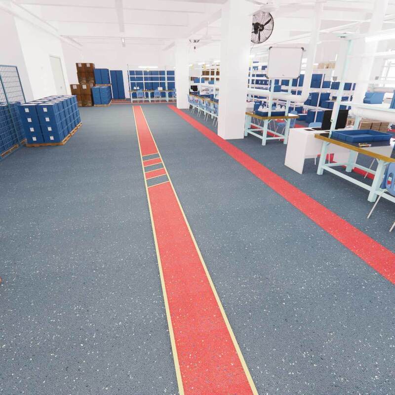 أرضية أمان الكربورندوم الخالية من الغبار (منطقة نظيفة مضادة للانزلاق والحرائق صديقة للبيئة)