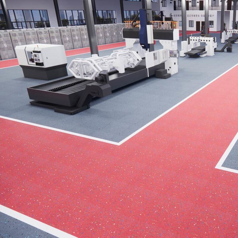 أرضية أمان الكربورندوم الخالية من الغبار (منطقة نظيفة مضادة للانزلاق والحرائق صديقة للبيئة)