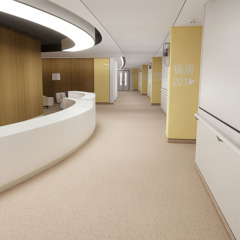 Relle Ward Area R11 Anti-Slip Carborundum Flooring (Quiet Wear-Resistant Medical Type)