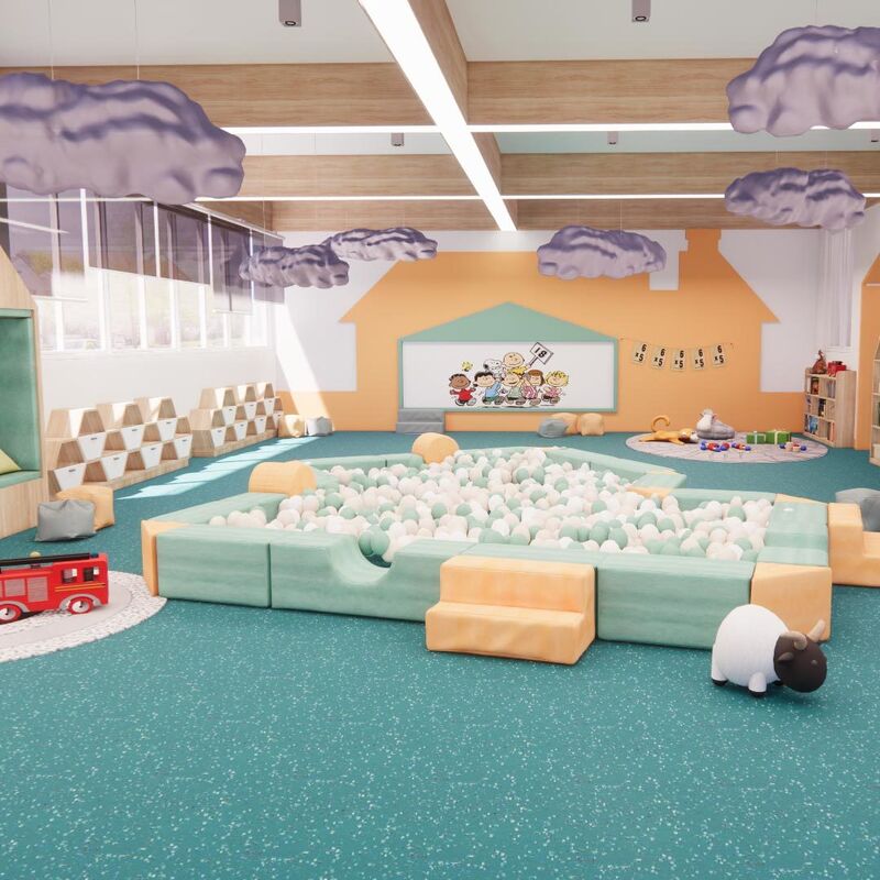 Relle Preschool Campus R11 Anti-Slip Carborundum Flooring (Wear-Resistant Easy-Clean)