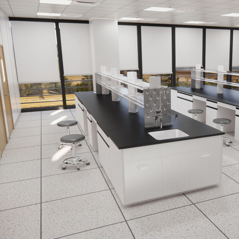 بلاط ESD المضاد للكهرباء الساكنة للمختبرات والمصانع وغرف الخوادم، مقاوم للتآكل، أرضيات موصلة